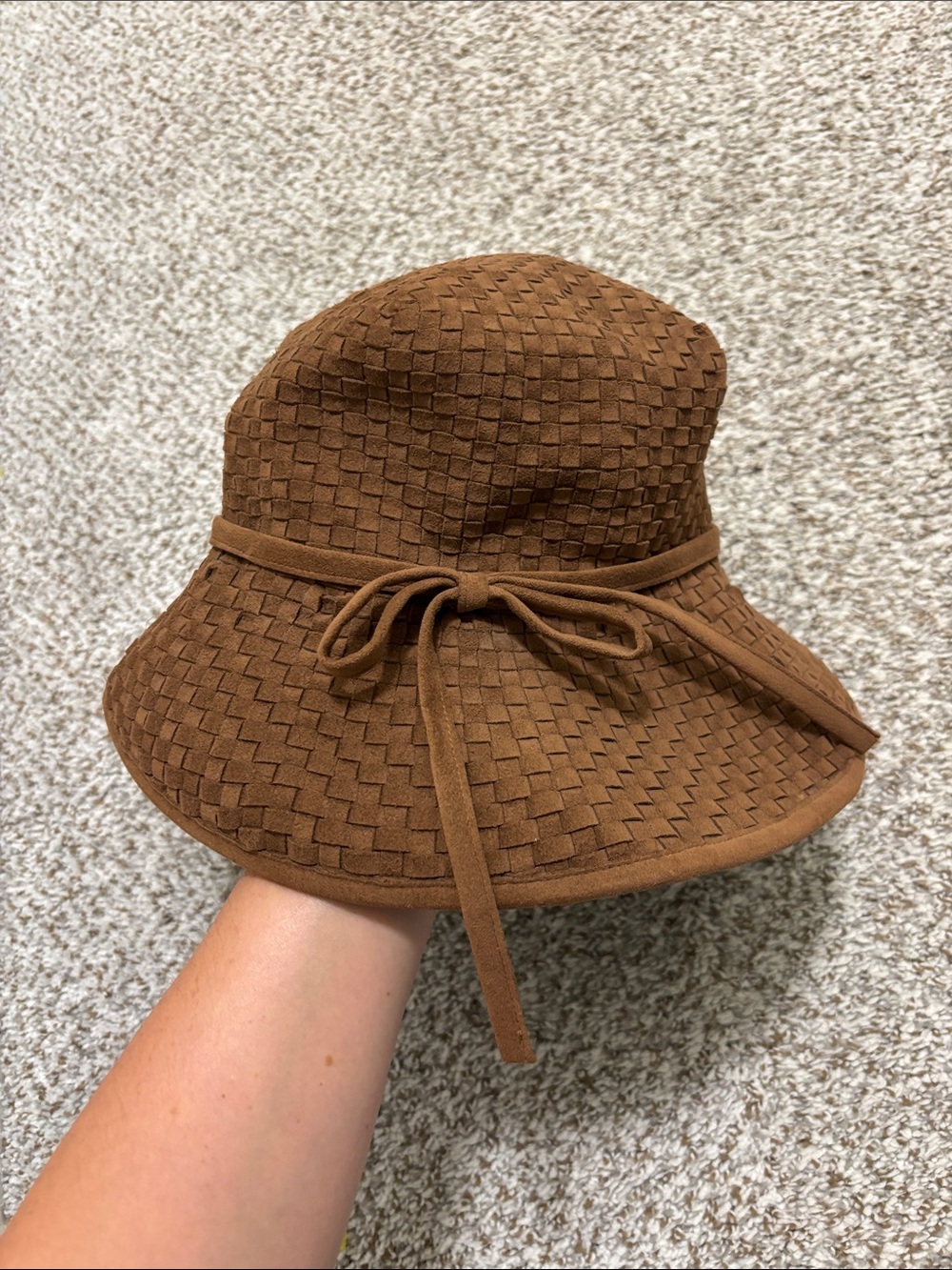 Eric Javits brown woven bucket hat - Picture 1 of 5
